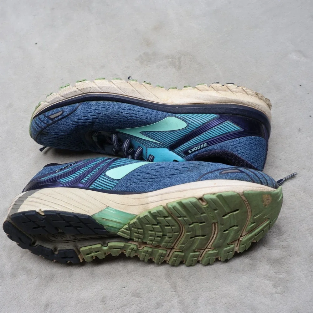 Brooks Womens 8.5B Athletic Shoes Blue Adrenaline GTS 18 Mesh Running Training - Picture 3 of 15